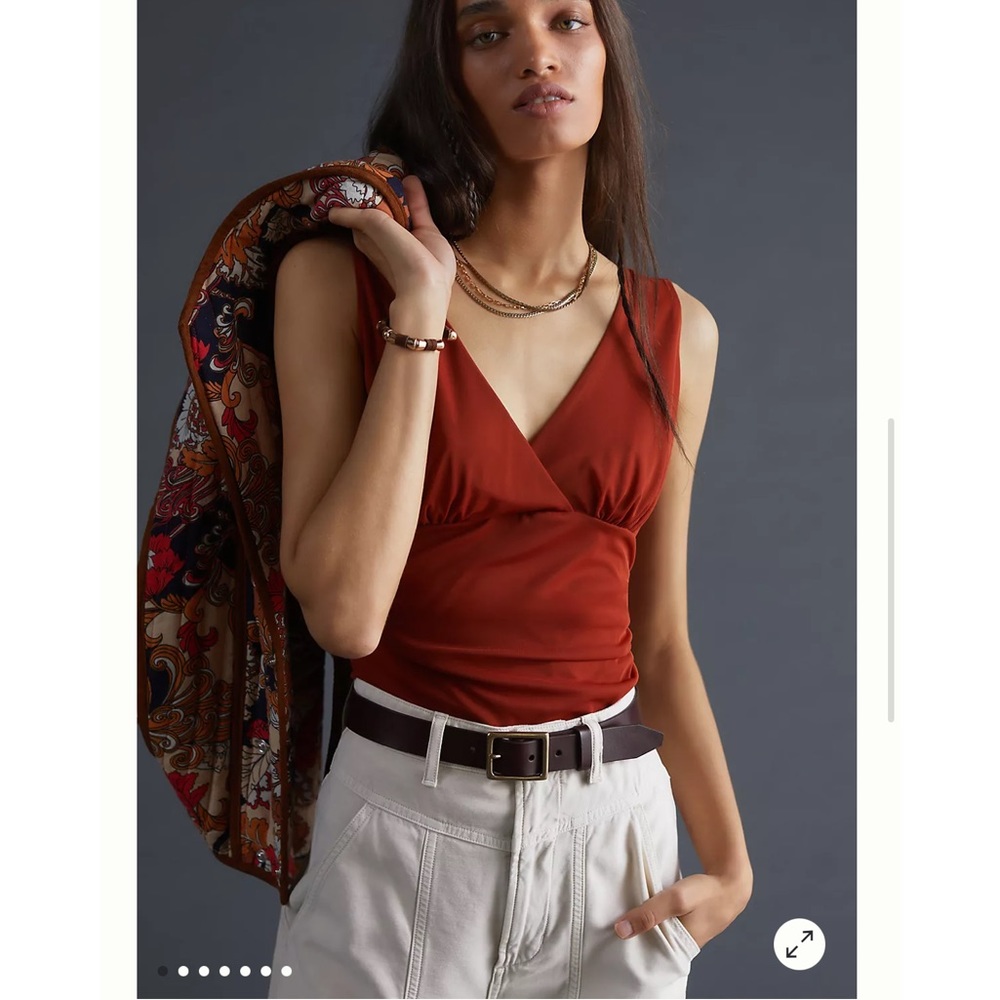 NWT Anthropologie Ruched Tank top
